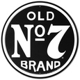 Jack Daniels Old Number 7 Targa in metallo