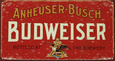 Budweiser Cartel de chapa