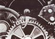 Charlie Chaplin in Modern Times Art Print