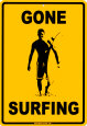Gone Surfing Blikskilt