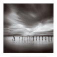 Twenty Sticks, Kohoku, Honshu, Japan Konsttryck av Michael Kenna
