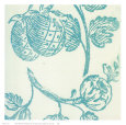 Pineapple Floral Kunsttryk af Swan Papel