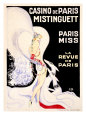 Casino de Paris, Mistinguett reproduction procédé giclée par Zig (Louis Gaudin)