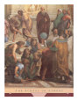The School of Athens, c.1511 (detail) Lámina por Raphael