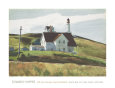 Hill and Houses Cape Elizabeth Maine Art Print by Edward Hopper