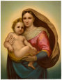 Madonna Lámina por Raphael