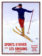 Sports d'Hiver dans les Grisons Giclee Print by Walter Koch