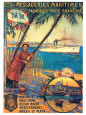 Messageries Maritime Art Print by David Dellepiane