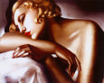 Die Schläferin Kunstdruck von Tamara de Lempicka