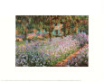 The Artist's Garden at Giverny, c.1900 Stampa artistica di Claude Monet