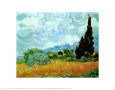Wheat Field with Cypresses (van Gogh) Posters