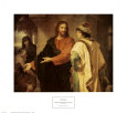 Cristo y el joven soberano Lámina por Heinrich Hofmann