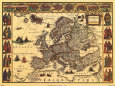 Antike Landkarten II Kunstdruck von Willem Janszoon Blaeu