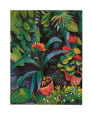 Blumen im Garten Lámina por Auguste Macke
