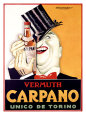 Vermuth Carpano reproduction procédé giclée par Achille Luciano Mauzan