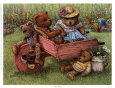 Les ours d'Amy Reproduction d'art par Janet Kruskamp