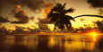 Lagon Aitutaki, îles Cook Reproduction d'art par Peter Hendrie