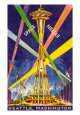 Poster, Space Needle, Seattle, Washington Art Print