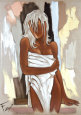 La Serviette Reproduction d'art par Pierre Farel