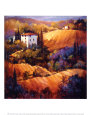 Evening Glow Tuscany Lámina por Nancy O'toole