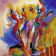 Jazz Explosion II Lámina por Alfred Gockel