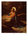 Christ in Gethsemane Art Print by E. Goodman
