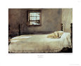 Makuuhuone Taidevedos tekijänä Andrew Wyeth