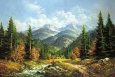 Waldbach In Der Tatra Reproduction d'art par Helmut Glassl