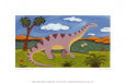 Dippy, el diplodocus Lámina por Sophie Harding