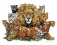 Great Cats Mini Poster by Peter Kull