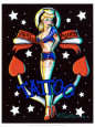 Pray for a Good Tattoo Konsttryck av Kirsten Easthope