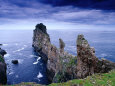 Rocher côtier en saillie à Dun Balair, Tory Island, Irlande Photographie par Gareth McCormack