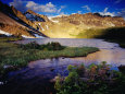 Upper Fish Lake at Sunrise, Banff National Park, Canada Lámina fotográfica por Witold Skrypczak