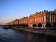 Exterior of Winter Palace on Neva River, St. Petersburg, Russia