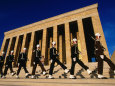 Changing of the Guard at Ataturk Monument, Anit Kabir Mausoleum, Ankara, Turkey