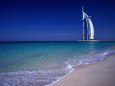 The Burj Al Arab or the Arabian Tower of the Jumeirah Beach Resort, Dubai, United Arab Emirates Photographie par Neil Setchfield