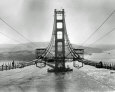 The Golden Gate Bridge During Construction Photographie