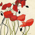 Red Flowers (Decorative Art) Posters