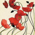 Poppies and Cream II Lámina por Shirley Novak