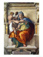 The Sistine Chapel; Ceiling Frescos after Restoration, the Delphic Sibyl reproduction procédé giclée par Michelangelo Buonarroti