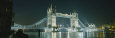 Bridge Lit Up at Night, Tower Bridge, London, England Photographic Print by Panoramic Images