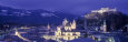 City at Night, Salzburg, Austria