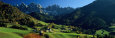 Buildings on a Landscape, Dolomites, Funes Valley, le Odle, Santa Maddalena, Tyrol, Italy Lámina fotográfica por Panoramic Images