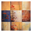 Poppy and Fern Nine Patch Lámina por Don Li-Leger