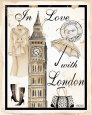 In Love with London Reproduction d'art par Kathy Hatch