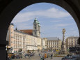 Old Center, Hauptplatz Main Square, Linz, Upper Austria, Austria
