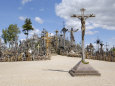 Cross Laid by Pope John Paul II in 1993 at the Hill of Crosses, Lithuania, Baltic States