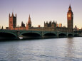 Westminster Bridge and the Houses of Parliament, Westminster, London, England Photographic Print by John Miller