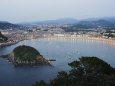 San Sebastian Bay at Night, Basque Country, Euskadi, Spain Photographic Print by Christian Kober