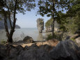 The Famous Rock from the Bond Movie, View from Ko Tapu, James Bond Island, Phang Nga, Thailand